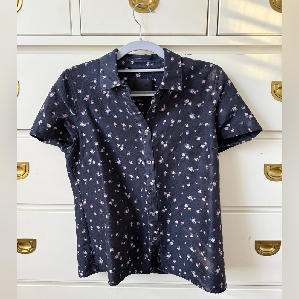 J. Crew Floral Button Up
